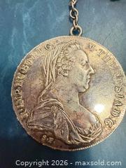 MaxSold Auction: Antique Thaler Maria Theresa 1780 Restrike Sterling Silver Coin With Silver Key Chain - Toronto (Ontario, Canada) SELLER MANAGED Downsizing Online Auction - Applefield Drive