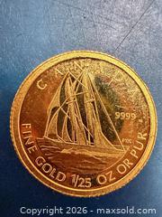 MaxSold Auction: Canada 2012 Bluenose Tall Ship Schooner 50 Cents 1/25 Oz Pure Gold Prf FULL OGP - Toronto (Ontario, Canada) SELLER MANAGED Downsizing Online Auction - Applefield Drive