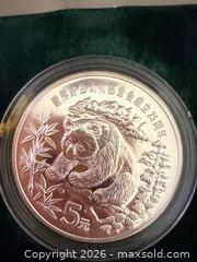 MaxSold Auction: China 5 Yuan 1986 25th Anniversary World Wildlife Fund Proof Silver Coin - Toronto (Ontario, Canada) SELLER MANAGED Downsizing Online Auction - Applefield Drive