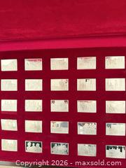 MaxSold Auction: Complete Franklin Mint Sterling Silver Ingot Set - In Case - Elizabeth Our Queen - 25 Piec - Toronto (Ontario, Canada) SELLER MANAGED Downsizing Online Auction - Applefield Drive