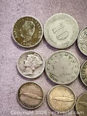 MaxSold Auction: Lot of 12 vintage silver coins  - Toronto (Ontario, Canada) SELLER MANAGED Downsizing Online Auction - Applefield Drive
