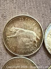 MaxSold Auction: Lot of 4 1967 Canada 25 Cents 80% Silver - Toronto (Ontario, Canada) SELLER MANAGED Downsizing Online Auction - Applefield Drive