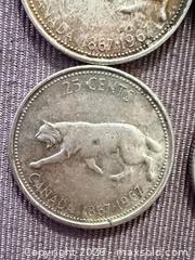 MaxSold Auction: Lot of 4 1967 Canada 25 Cents 80% Silver - Toronto (Ontario, Canada) SELLER MANAGED Downsizing Online Auction - Applefield Drive