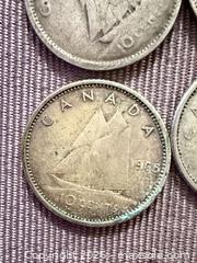 MaxSold Auction: Lot of 9 Canada 10 cent 80% silver  - Toronto (Ontario, Canada) SELLER MANAGED Downsizing Online Auction - Applefield Drive