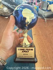 MaxSold Auction: Mirvish Productions Come From Away Trophy  - Toronto (Ontario, Canada) SELLER MANAGED Downsizing Online Auction - Applefield Drive