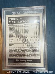 MaxSold Auction: Promo card Christy Mathewson 1993 Sporting News Conlon Collection RARE COLOR #9 NY Giants - Toronto (Ontario, Canada) SELLER MANAGED Downsizing Online Auction - Applefield Drive
