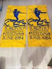 MaxSold Auction: Rare Set of 1984 Toronto International Festival banner - Toronto (Ontario, Canada) SELLER MANAGED Downsizing Online Auction - Applefield Drive