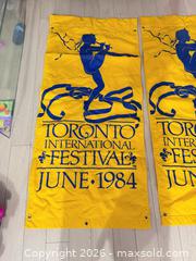MaxSold Auction: Rare Set of 1984 Toronto International Festival banner - Toronto (Ontario, Canada) SELLER MANAGED Downsizing Online Auction - Applefield Drive