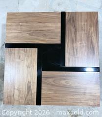 MaxSold Auction: 39" Square Coffee Table with glossy black base  - Los Angeles (California, USA) SELLER MANAGED Downsizing Online Auction - North Wilmington Boulevard