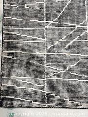 MaxSold Auction: 6' x 9' Black and Ivory Modern Geometric Area Rug - Los Angeles (California, USA) SELLER MANAGED Downsizing Online Auction - North Wilmington Boulevard