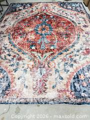 MaxSold Auction: 8'x11' Boho Multicolor Area Rug - Los Angeles (California, USA) SELLER MANAGED Downsizing Online Auction - North Wilmington Boulevard