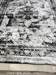 MaxSold Auction: 9' x 12' Black Distressed Area Rug,  - Los Angeles (California, USA) SELLER MANAGED Downsizing Online Auction - North Wilmington Boulevard