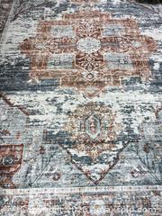 MaxSold Auction: 9' x 12' Geometric Distressed Area Rug - Los Angeles (California, USA) SELLER MANAGED Downsizing Online Auction - North Wilmington Boulevard