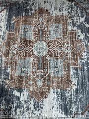 MaxSold Auction: 9' x 12' Geometric Distressed Area Rug - Los Angeles (California, USA) SELLER MANAGED Downsizing Online Auction - North Wilmington Boulevard