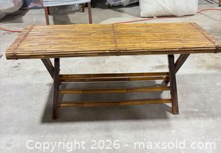 MaxSold Auction: Bamboo Folding Coffee Table - Los Angeles (California, USA) SELLER MANAGED Downsizing Online Auction - North Wilmington Boulevard