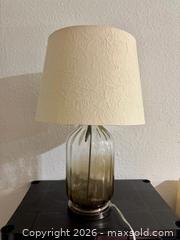 MaxSold Auction: Black Glass & black marble Table Lamps (Individual) with shades - Los Angeles (California, USA) SELLER MANAGED Downsizing Online Auction - North Wilmington Boulevard