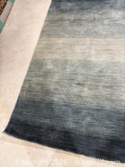 MaxSold Auction: Blue-Teal Ombré Gradient Area Rug, 5' x 7' - Los Angeles (California, USA) SELLER MANAGED Downsizing Online Auction - North Wilmington Boulevard