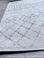 MaxSold Auction: Ivory and  Grey Moroccan Area Rug, 8'x10' - Los Angeles (California, USA) SELLER MANAGED Downsizing Online Auction - North Wilmington Boulevard