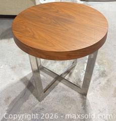 MaxSold Auction: Mcm Round Side Table - Los Angeles (California, USA) SELLER MANAGED Downsizing Online Auction - N Wilmington Blvd