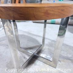 MaxSold Auction: Mcm Round Side Table - Los Angeles (California, USA) SELLER MANAGED Downsizing Online Auction - N Wilmington Blvd