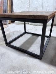 MaxSold Auction: Set of 2 Industrial Square Side Tables - Los Angeles (California, USA) SELLER MANAGED Downsizing Online Auction - North Wilmington Boulevard