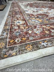 MaxSold Auction: Traditional Persian-Style Medallion Area Rug 8' x 10' - Los Angeles (California, USA) SELLER MANAGED Downsizing Online Auction - North Wilmington Boulevard