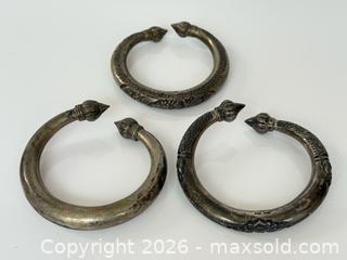 MaxSold Auction: Antique Asian Sterling Cuff Bracelets x3  - Toronto (Ontario, Canada) PARTNER MANAGED Estate Sale Online Auction - Dunvegan Road
