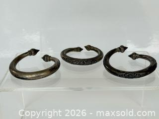 MaxSold Auction: Antique Asian Sterling Cuff Bracelets x3  - Toronto (Ontario, Canada) PARTNER MANAGED Estate Sale Online Auction - Dunvegan Road
