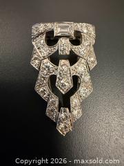 MaxSold Auction: Art Deco Platinum 1 Carat Diamond Dress Clip  - Toronto (Ontario, Canada) PARTNER MANAGED Estate Sale Online Auction - Dunvegan Road