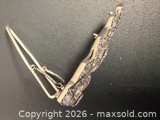 MaxSold Auction: Art Deco Platinum 1 Carat Diamond Dress Clip  - Toronto (Ontario, Canada) PARTNER MANAGED Estate Sale Online Auction - Dunvegan Road