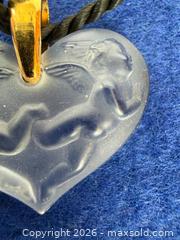 MaxSold Auction: Lalique Signed Crystal Cherubs Heart Pendant Necklace - Toronto (Ontario, Canada) PARTNER MANAGED Estate Sale Online Auction - Dunvegan Road