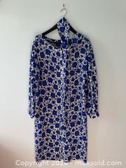 MaxSold Auction: Vintage Lanvin Parisian Blue + White Floral Pattern Silk Dress - Toronto (Ontario, Canada) PARTNER MANAGED Estate Sale Online Auction - Dunvegan Road