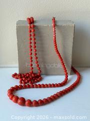 MaxSold Auction: Vintage Natural Coral Bead Necklace + Beads  - Toronto (Ontario, Canada) PARTNER MANAGED Estate Sale Online Auction - Dunvegan Road
