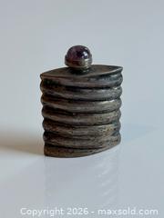 MaxSold Auction: Vintage Sterling Silver Perfume Bottle with Amethyst Cabochon Stopper - Toronto (Ontario, Canada) PARTNER MANAGED Estate Sale Online Auction - Dunvegan Road