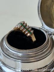 MaxSold Auction:  14K Gold + Diamond + Emerald Ring  - Toronto (Ontario, Canada) PARTNER MANAGED Estate Sale Online Auction - Glen Road