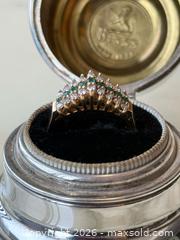 MaxSold Auction:  14K Gold + Diamond + Emerald Ring  - Toronto (Ontario, Canada) PARTNER MANAGED Estate Sale Online Auction - Glen Road