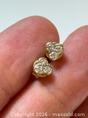 MaxSold Auction: 14K Gold + Diamond Stud Earrings  - Toronto (Ontario, Canada) PARTNER MANAGED Estate Sale Online Auction - Glen Road