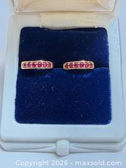 MaxSold Auction: 14k Gold + Ruby Hoop Earrings + Appraisal.   - Toronto (Ontario, Canada) PARTNER MANAGED Estate Sale Online Auction - Glen Road