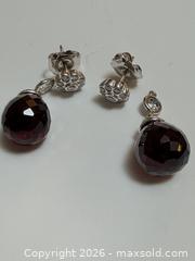 MaxSold Auction: 18k Gold Diamond Stud Earrings with Removable Garnet Drops Appraisal  - Toronto (Ontario, Canada) PARTNER MANAGED Estate Sale Online Auction - Glen Road