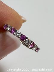 MaxSold Auction: 18k Gold Hoop Earrings with Pink Sapphires + Diamonds + Appraisal  - Toronto (Ontario, Canada) PARTNER MANAGED Estate Sale Online Auction - Glen Road