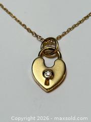 MaxSold Auction: 18K Gold Necklace with Heart Pendant  - Toronto (Ontario, Canada) PARTNER MANAGED Estate Sale Online Auction - Glen Road