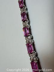 MaxSold Auction: 18k Gold Pink Sapphire + Diamond Bracelet + Appraisal - Toronto (Ontario, Canada) PARTNER MANAGED Estate Sale Online Auction - Glen Road