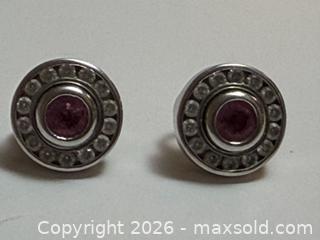 MaxSold Auction: 18kt Gold + Platinum Pink Sapphire + Diamond Earrings + Appraisal  - Toronto (Ontario, Canada) PARTNER MANAGED Estate Sale Online Auction - Glen Road