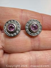 MaxSold Auction: 18kt Gold + Platinum Pink Sapphire + Diamond Earrings + Appraisal  - Toronto (Ontario, Canada) PARTNER MANAGED Estate Sale Online Auction - Glen Road