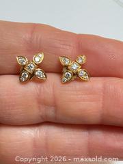 MaxSold Auction: 18kt Yellow Gold + Diamond Floral Earrings + Appraisal  - Toronto (Ontario, Canada) PARTNER MANAGED Estate Sale Online Auction - Glen Road