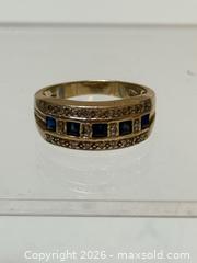 MaxSold Auction: Antique 10K Gold + Sapphire + Diamond Ring  - Toronto (Ontario, Canada) PARTNER MANAGED Estate Sale Online Auction - Glen Road