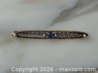 MaxSold Auction: Antique 14K Gold + Pearl Tie Bar  - Toronto (Ontario, Canada) PARTNER MANAGED Estate Sale Online Auction - Glen Road