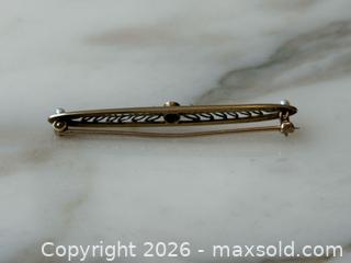 MaxSold Auction: Antique 14K Gold + Pearl Tie Bar  - Toronto (Ontario, Canada) PARTNER MANAGED Estate Sale Online Auction - Glen Road