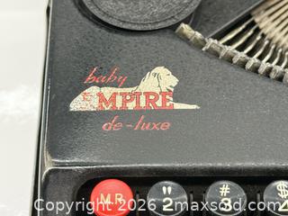 MaxSold Auction: Antique Baby Empire De-Luxe Portable Typewriter  - Toronto (Ontario, Canada) PARTNER MANAGED Estate Sale Online Auction - Glen Road