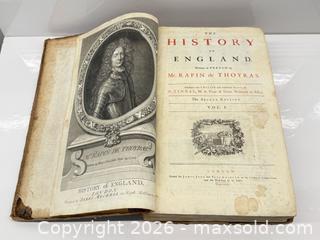 MaxSold Auction: Antique c.1732 Rapin’s History of England Vol 1 Book  - Toronto (Ontario, Canada) PARTNER MANAGED Estate Sale Online Auction - Glen Road